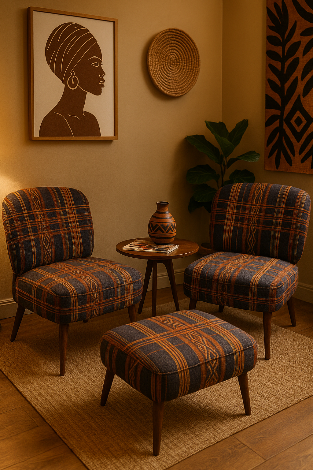 The Perfect Corner: A Cozy Lounge Space for Reading, Relaxation, and Recharging