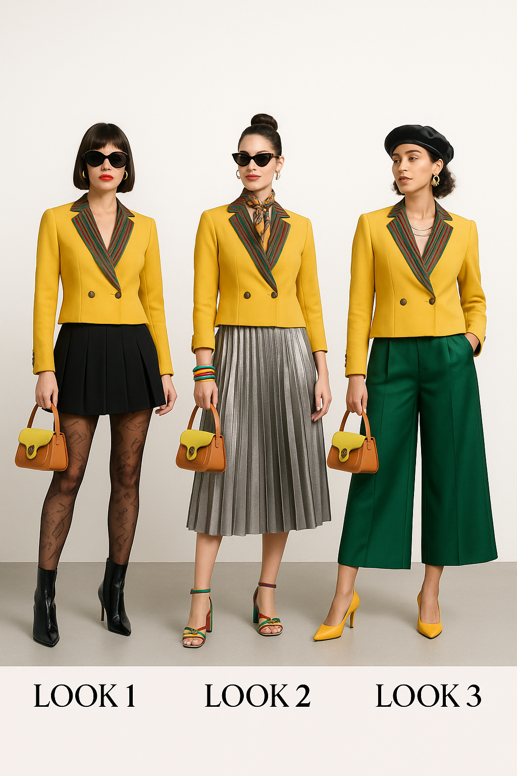 From London to Paris: How Our Mustard Blazer and Aso-Oke Handbag Reimagine Retro Chic