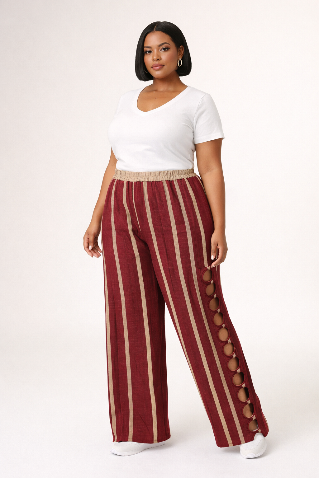 BOSE Aso-Oke Wide-Leg Trousers