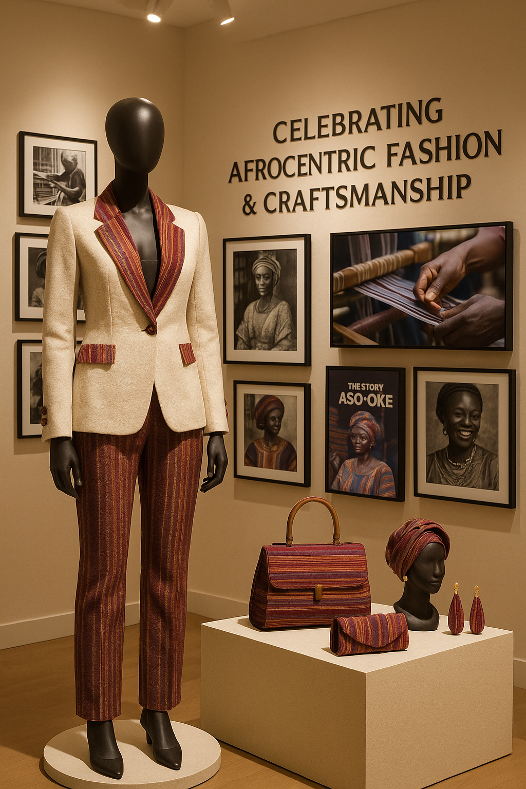 Mide Jacket | Tweed & Aso-Oke Blazer | Yoruba-Inspired Luxury