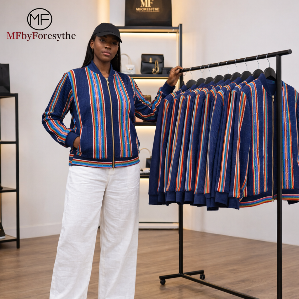 TARA Aso-Oke Bomber Jacket