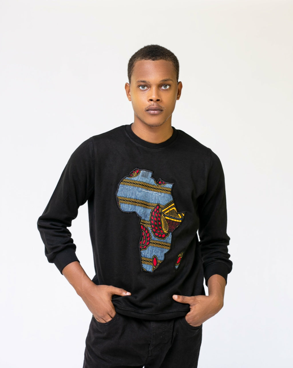 African Map Ankara Sweatshirt (Unisex)