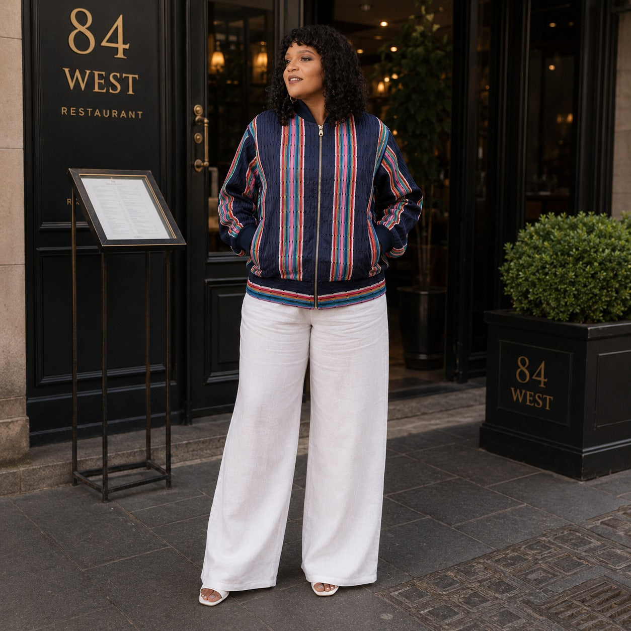 TARA Aso-Oke Bomber Jacket