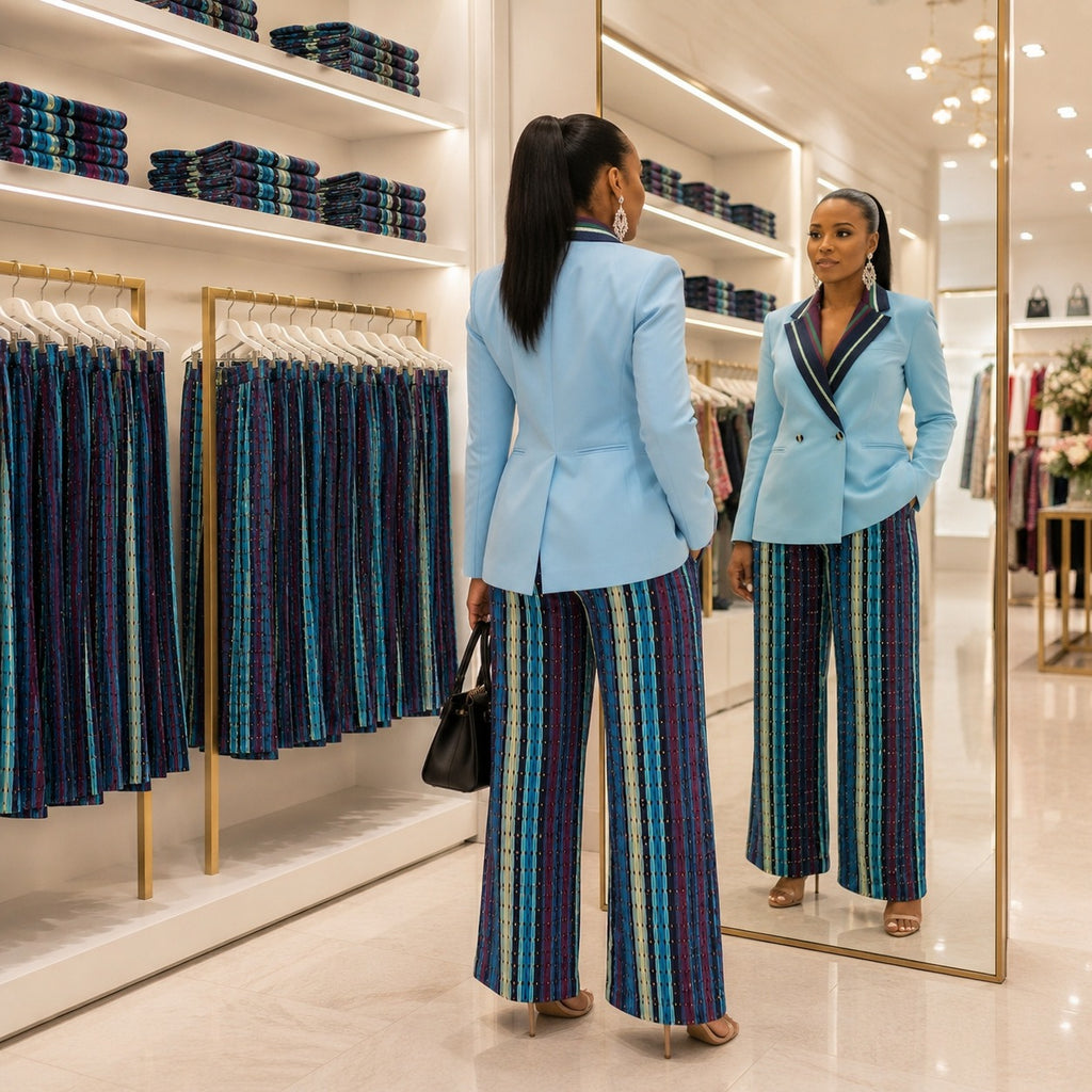 Adebisi Pants | Jawa Aso-Oke African Heritage Trousers