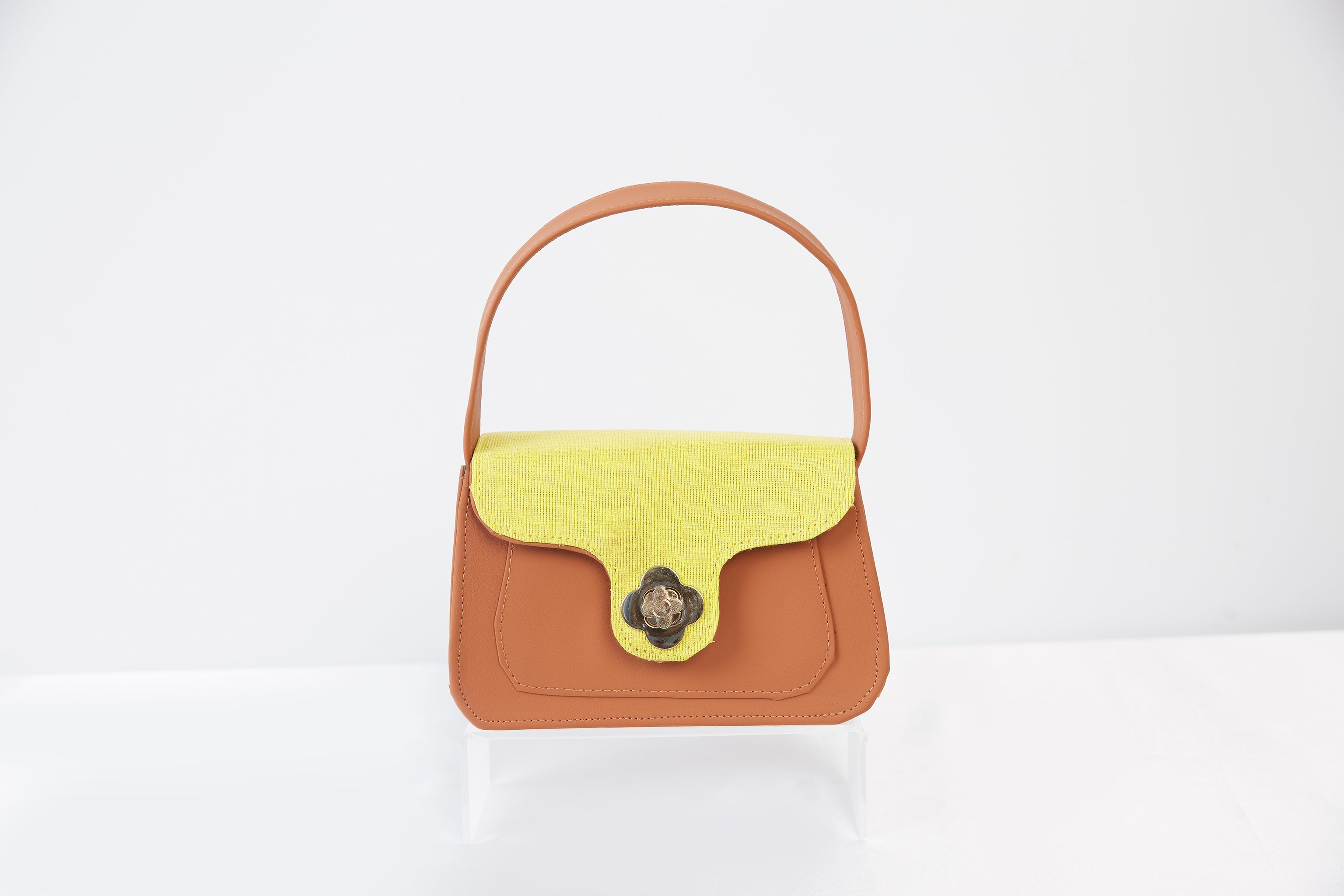 Alake Handbag | Aso-Oke & Leather Designer Bag | Yoruba Heritage