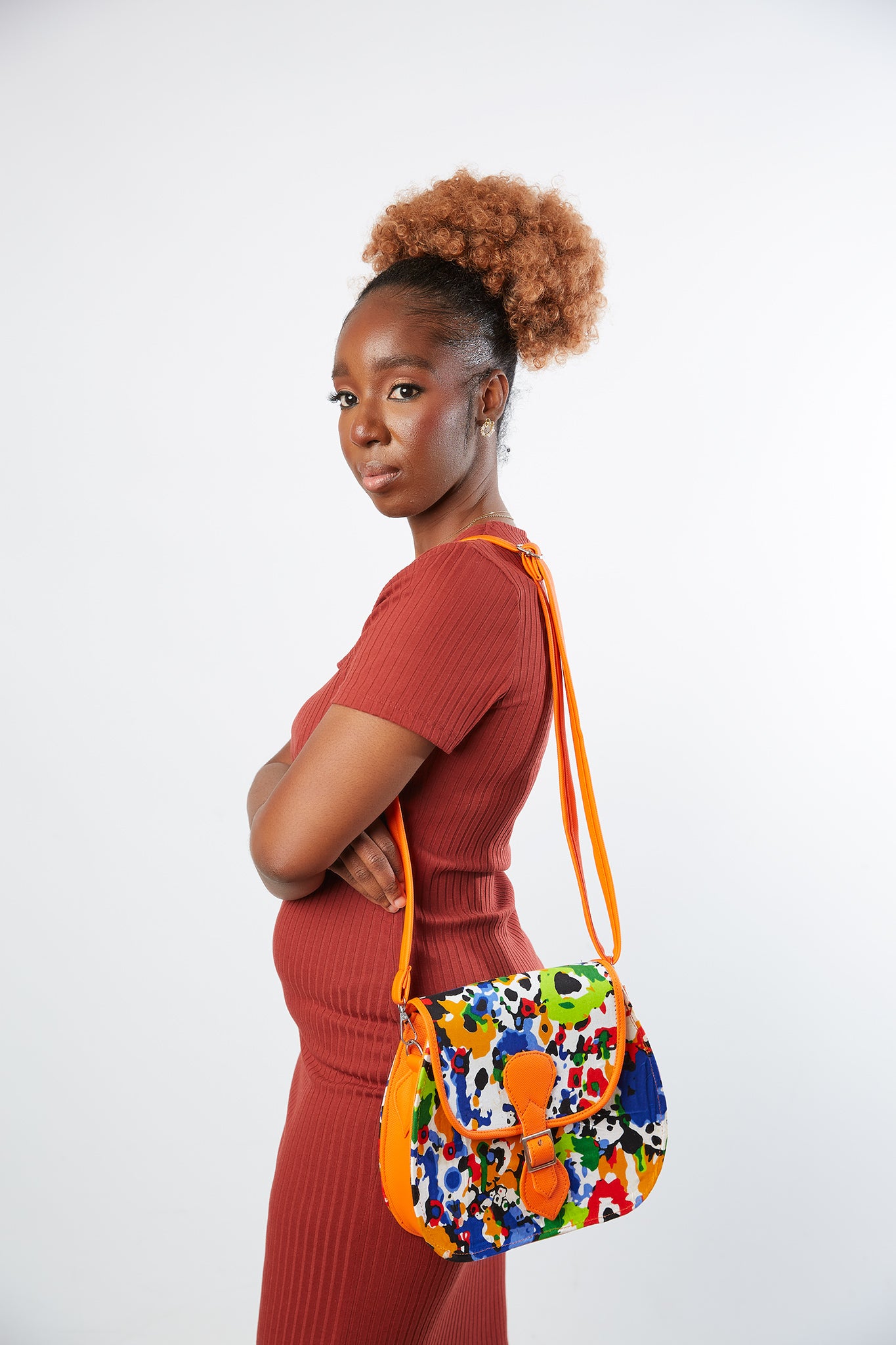 Nimi Ankara Crossbody Bag