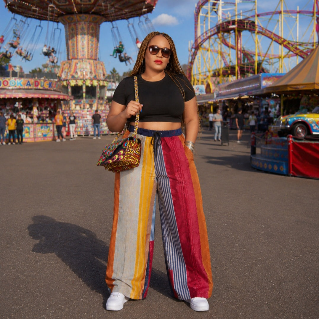 Abiola Pants | Handwoven Aso-Oke Trousers | Yoruba Heritage Fashion